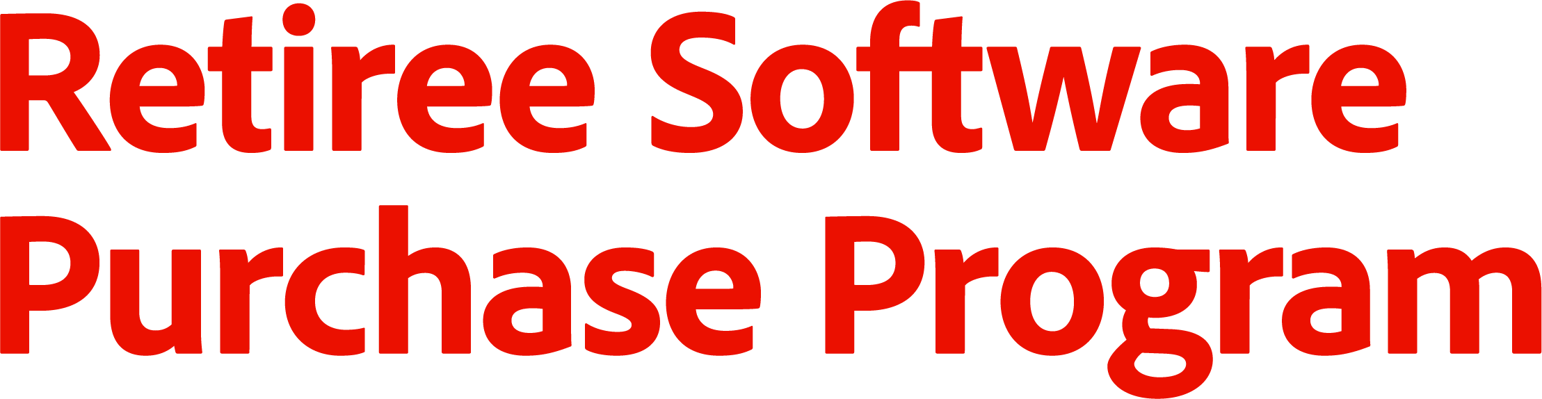 Retiree Software Purchase Program